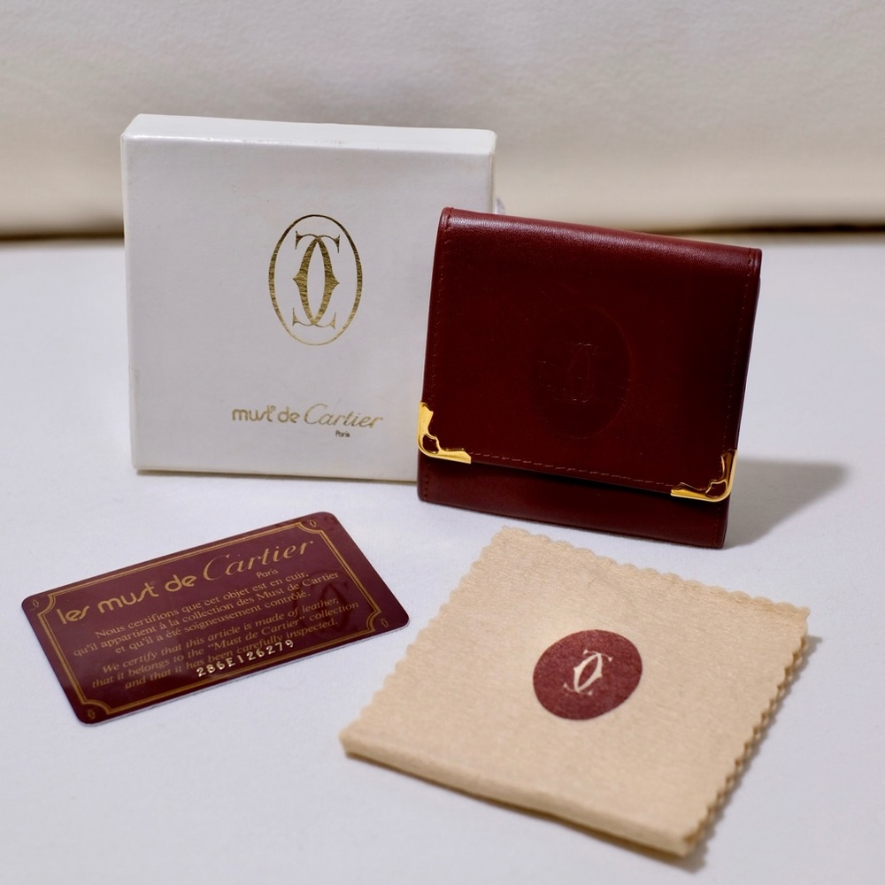 Cartier Leather Coin Purse Wallet